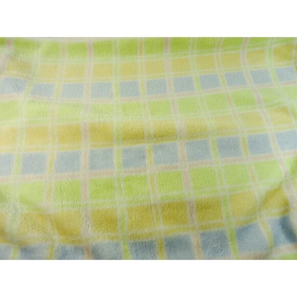 Carter's Plush Baby Blanket Pastel Colors Unisex Yellow Green Pink Blue 28x40 - Picture 3 of 7